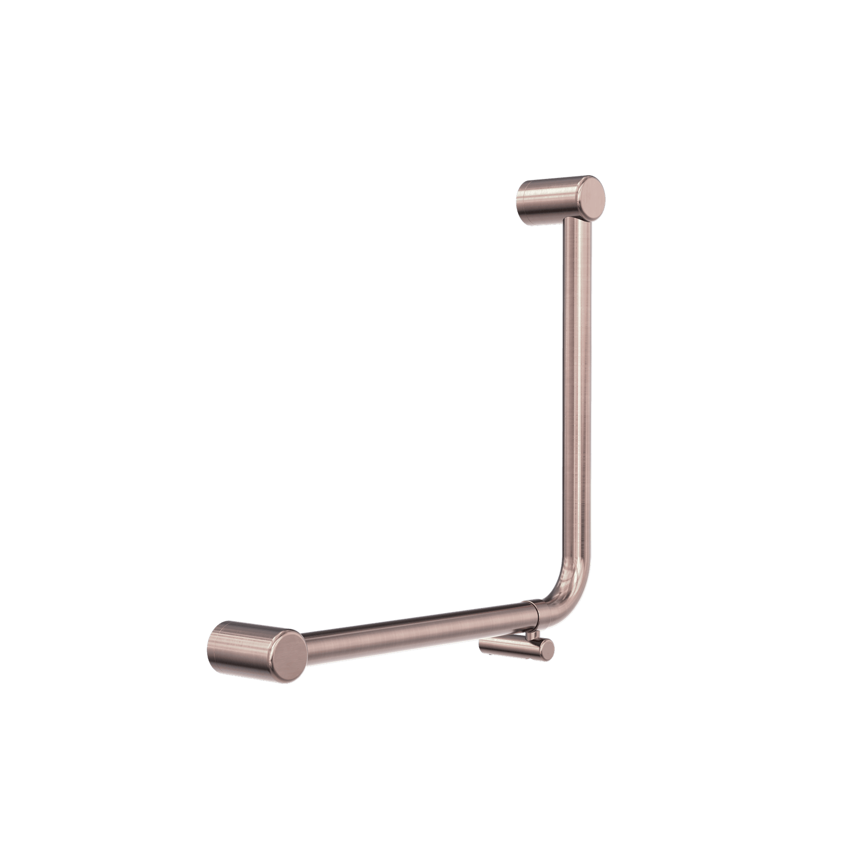 Mecca Care 32mm Ambulant 90 Degree Bent Tube Grab Rail 450X450mm Brushed Bronze gallery detail image