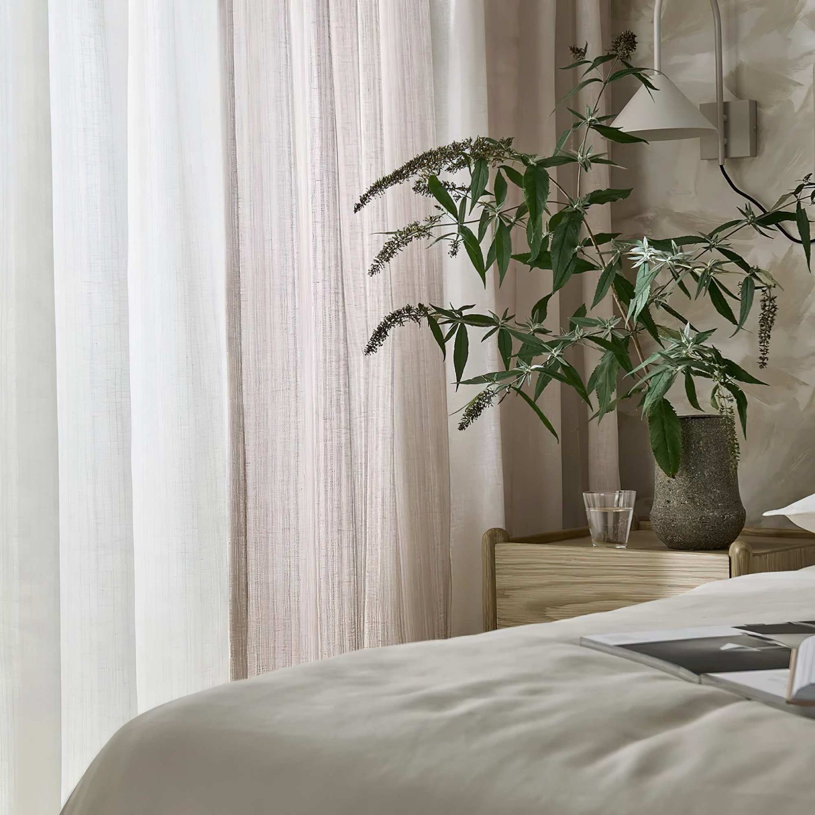 Levanto Sheers, Clarke & Clarke | Curtain Fabric gallery detail image