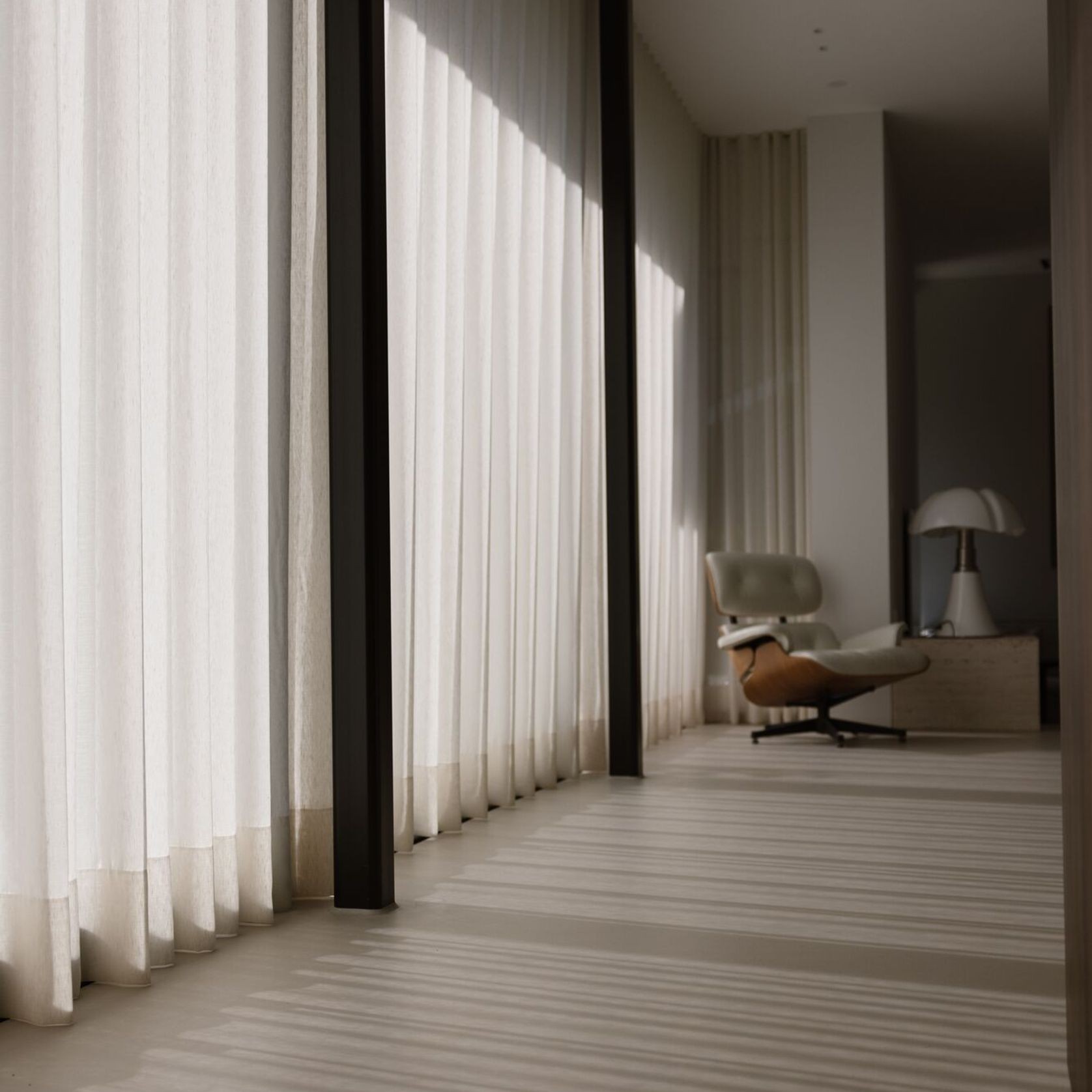 Motorised Curtains with Coulisse smart curtain tracks gallery detail image