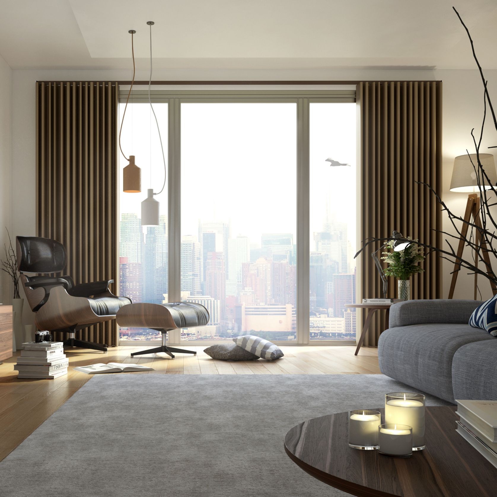 Silent Gliss Metroflat Curtain Rod System gallery detail image