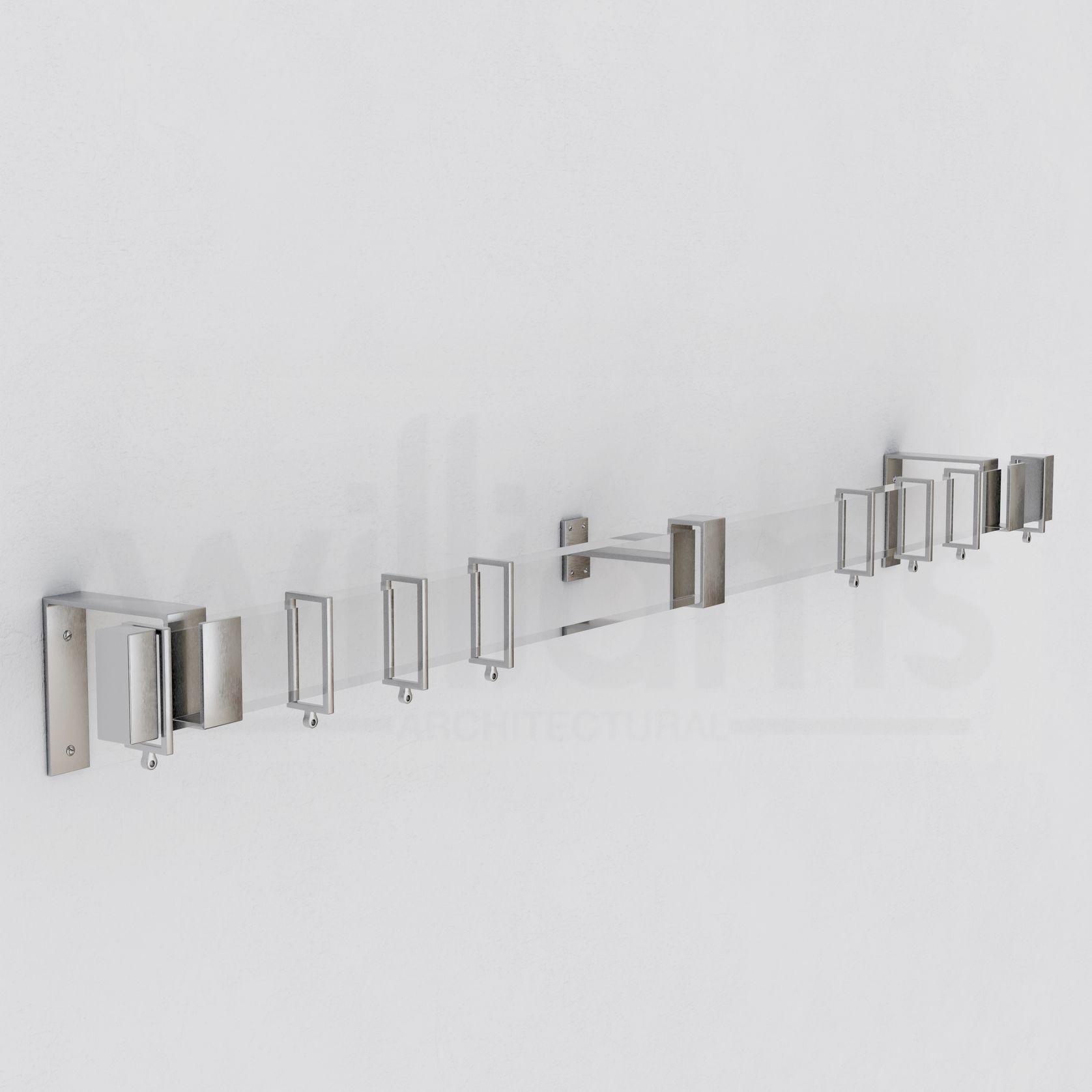 Lucite Rectangular Curtain Rod gallery detail image
