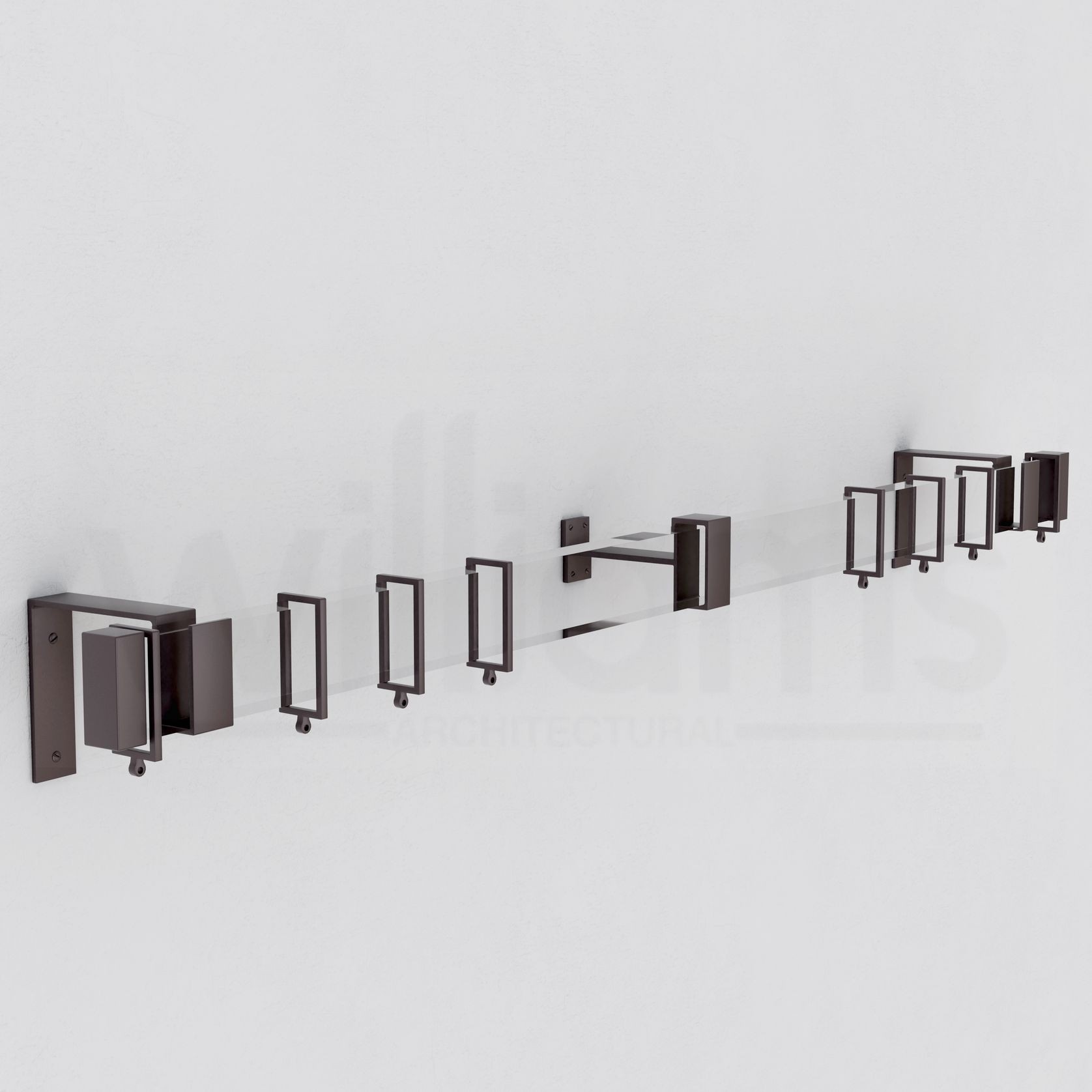 Lucite Rectangular Curtain Rod gallery detail image