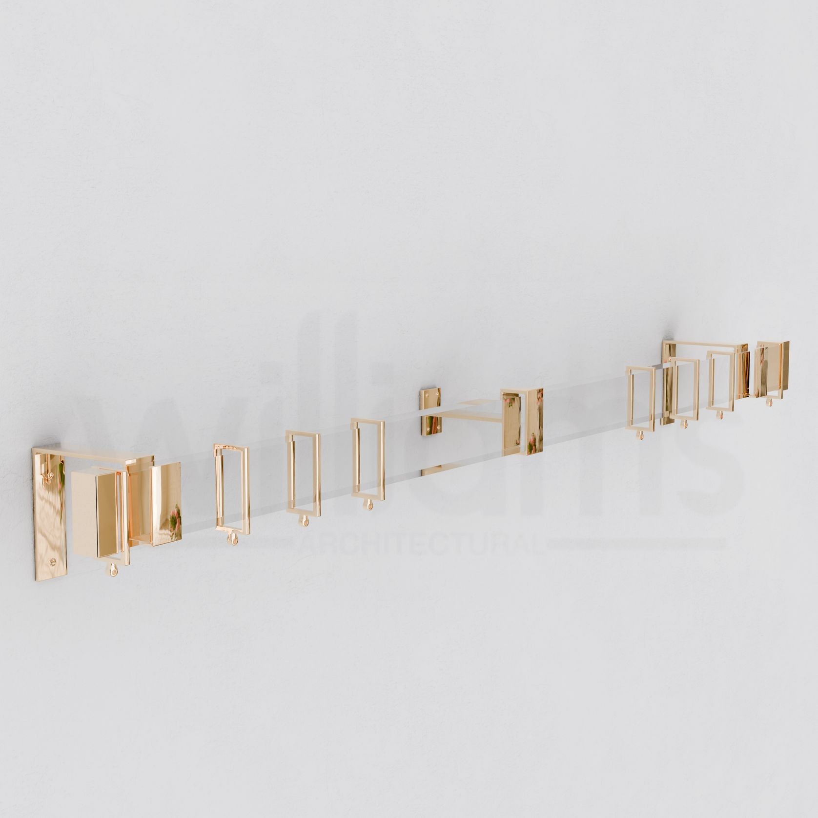 Lucite Rectangular Curtain Rod gallery detail image