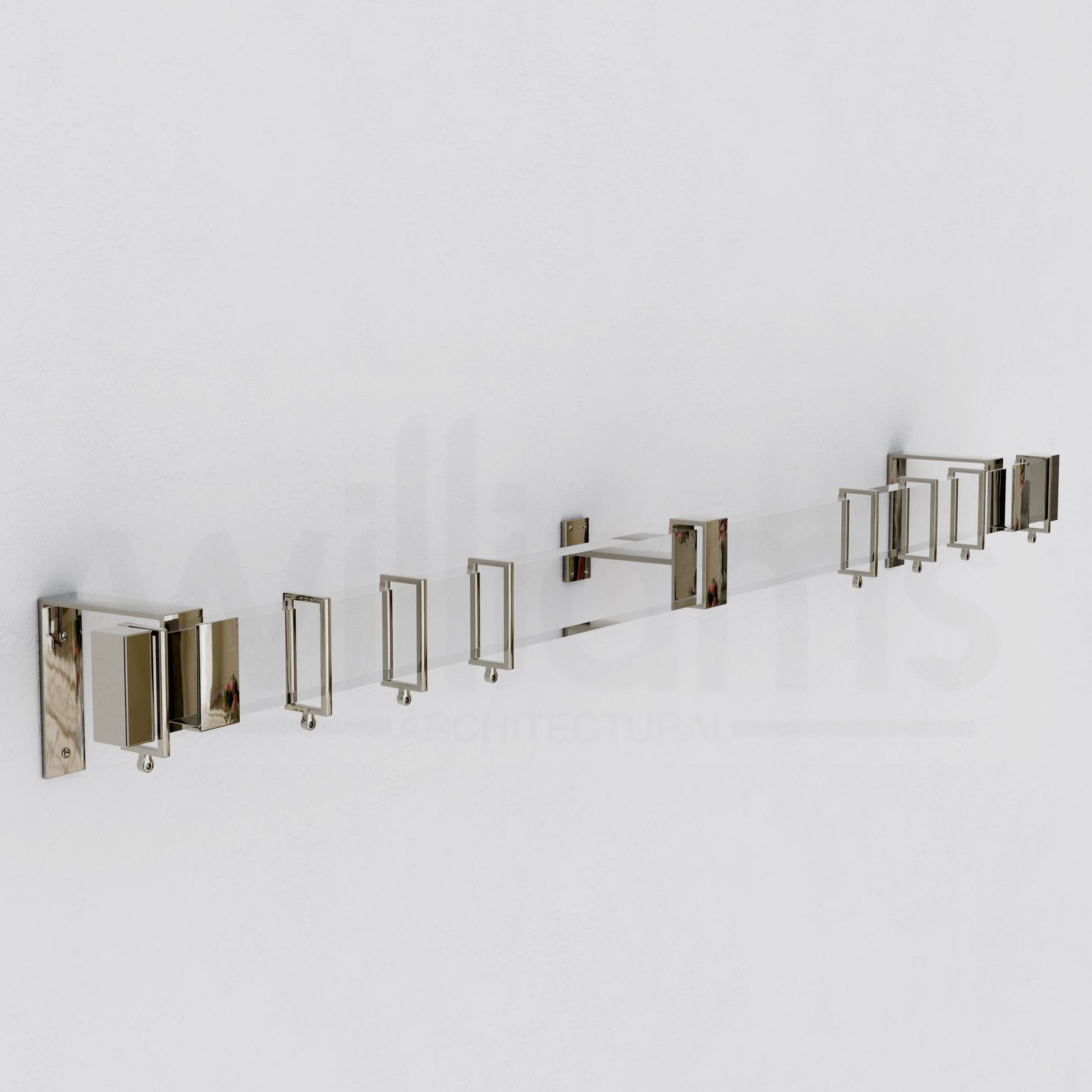 Lucite Rectangular Curtain Rod gallery detail image