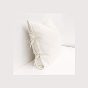 Tully Tie Cushion | Off White gallery detail image