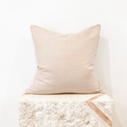 100% French Flax Linen Feather filled Cushion- Latte gallery detail image