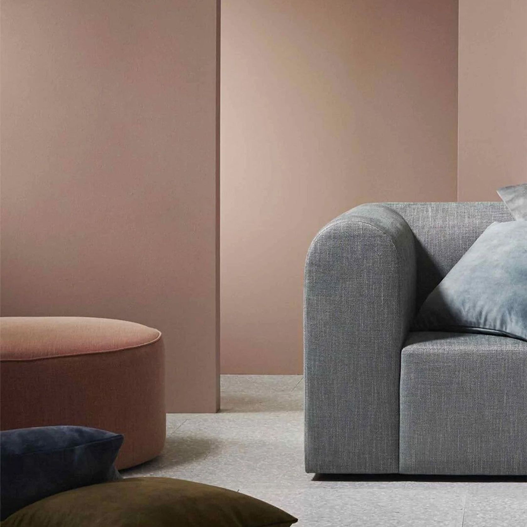 Weave Home Ava Velvet Cushion - Moss | 50 x 50cm gallery detail image