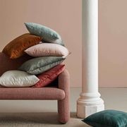 Weave Home Ava Velvet Cushion - Blossom | 50 x 50cm gallery detail image