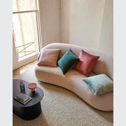 Weave Home Ava Velvet Cushion - Blush | 50 x 50cm gallery detail image