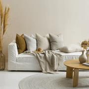 Baya Sandridge Cushion - Linen/Black | 100% Linen gallery detail image