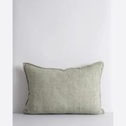 Baya Arcadia Handwoven Linen Cushion - Sage | Lumbar gallery detail image