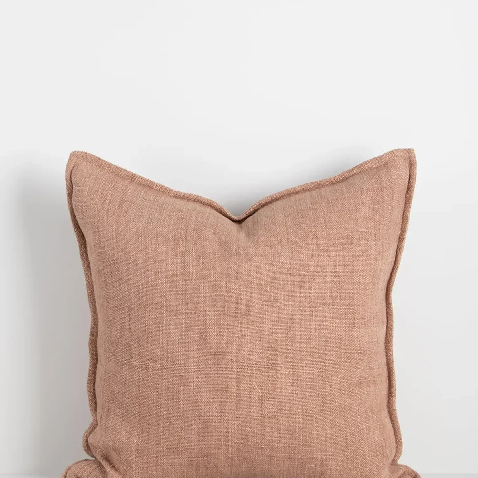 Baya Flaxmill Handwoven Linen Cushion - Clay | Two Sizes gallery detail image