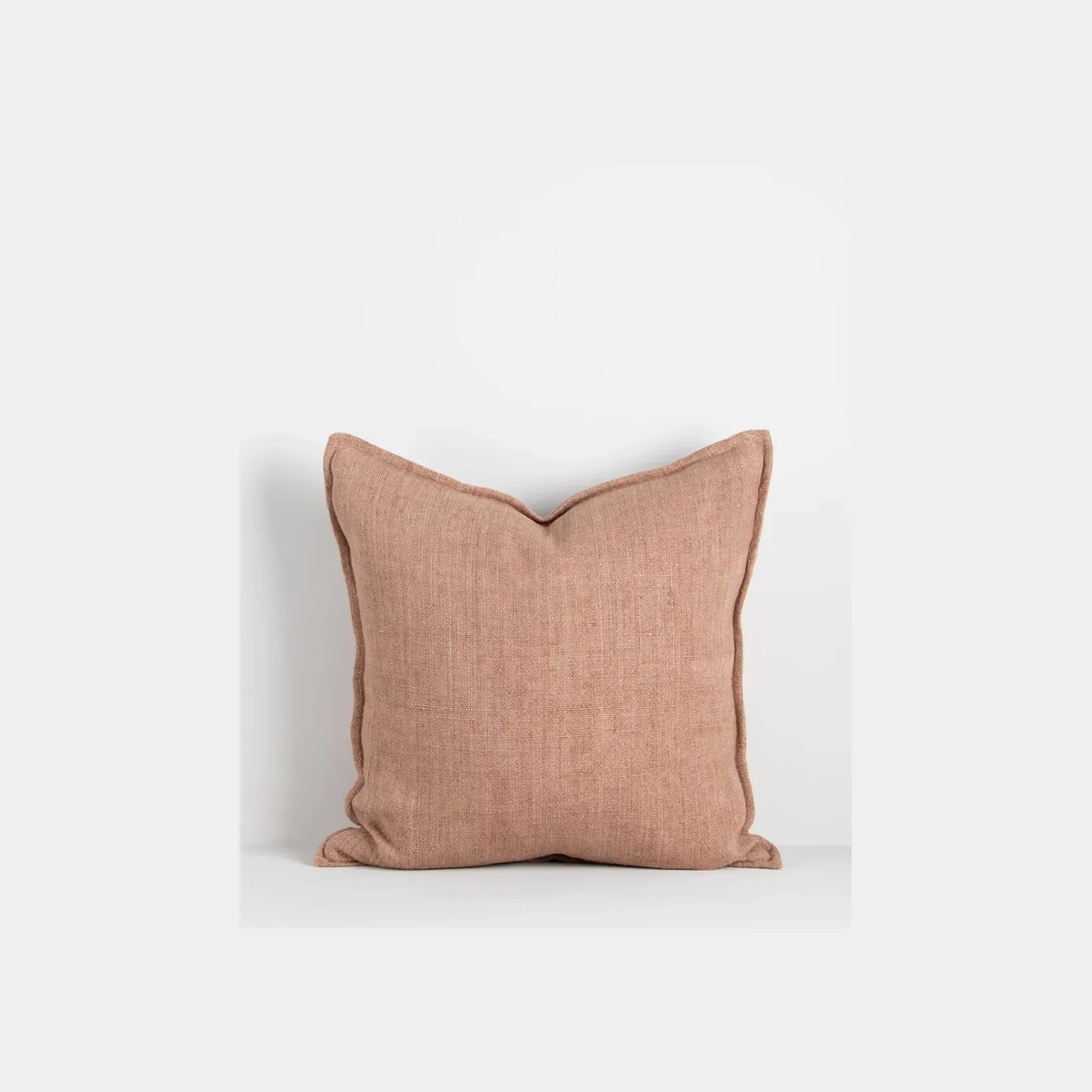 Baya Flaxmill Handwoven Linen Cushion - Clay | Two Sizes gallery detail image
