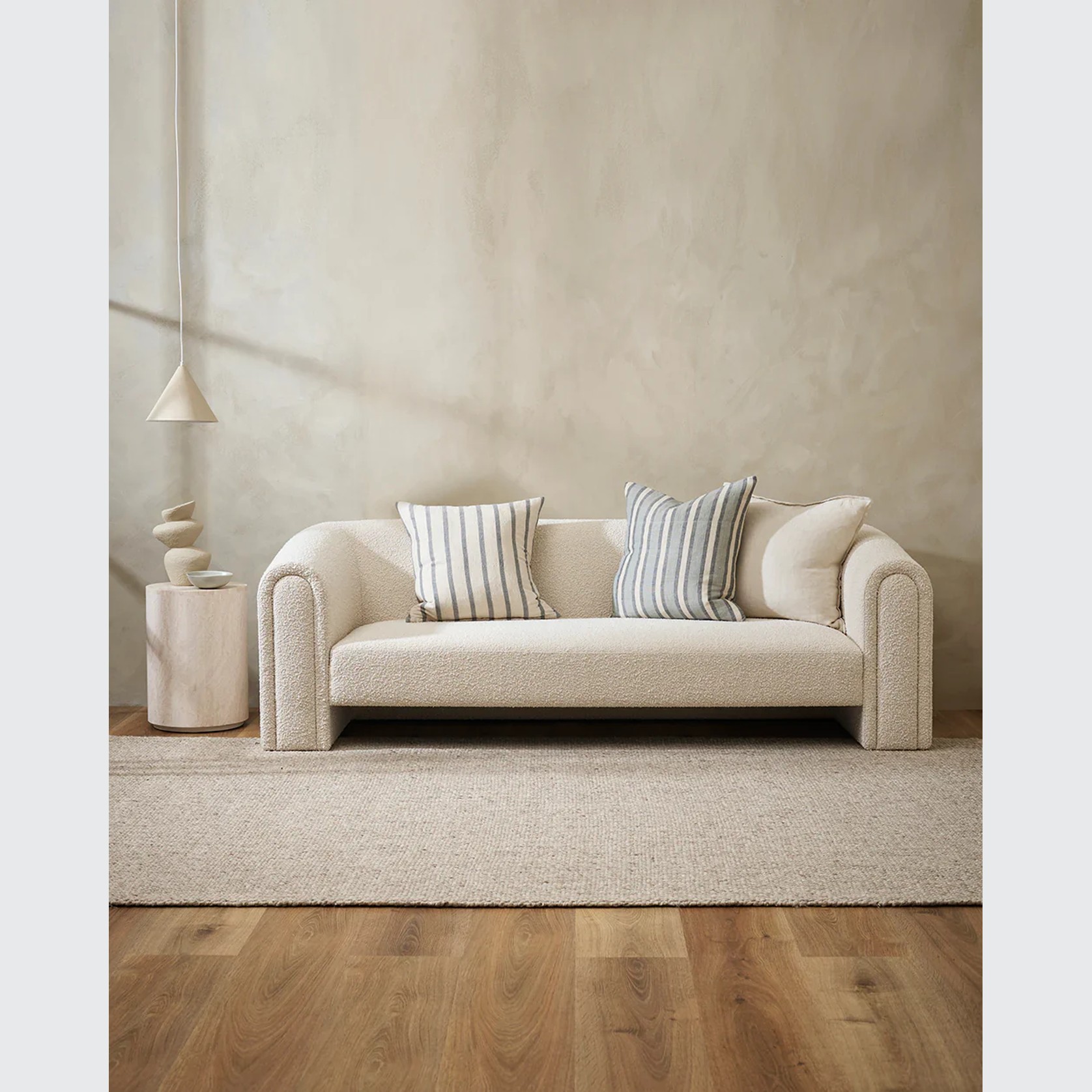 Baya Hampton Cushion - Cloudburst | 55 x 55cm gallery detail image