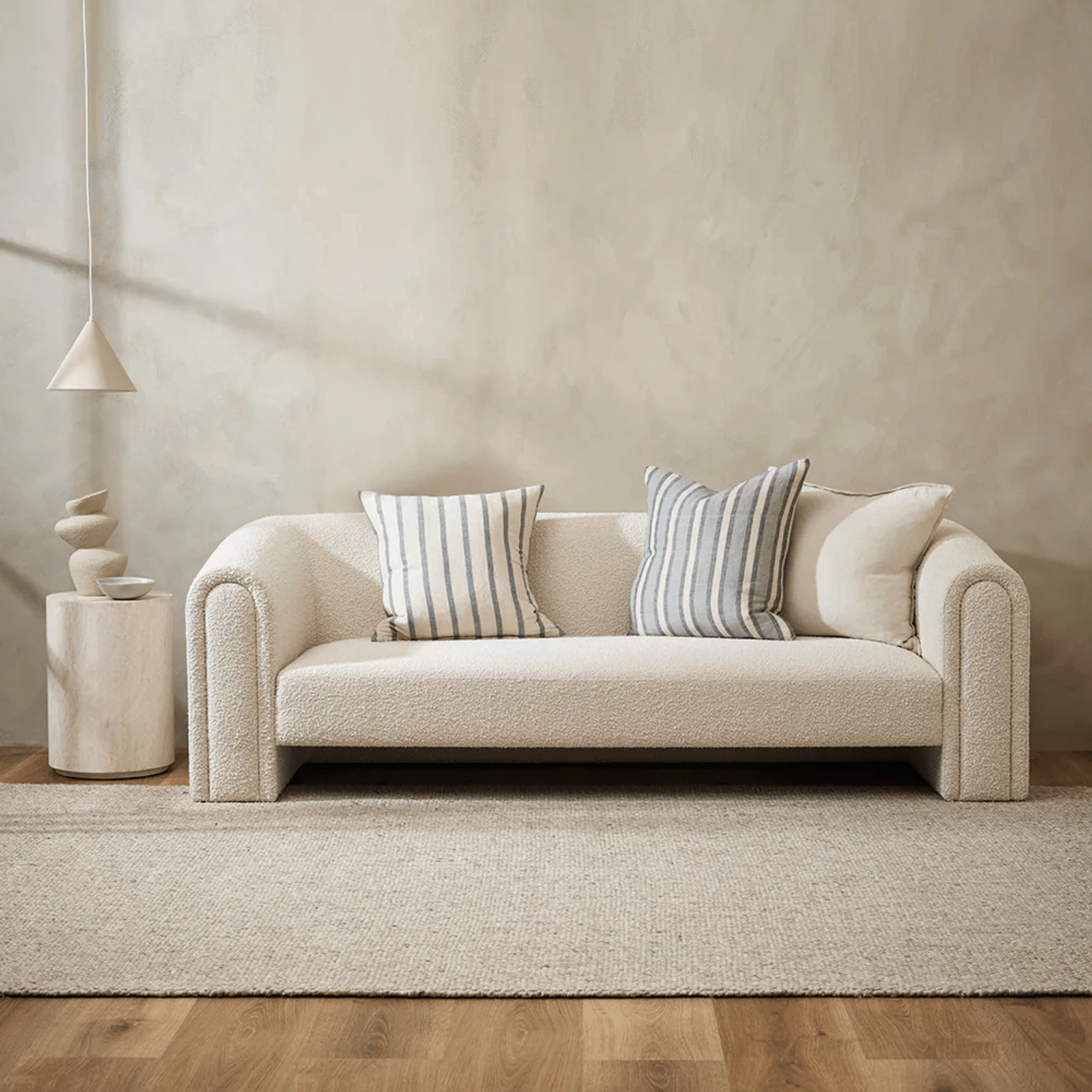 Baya Hampton Cushion - Cloudburst | 55 x 55cm gallery detail image