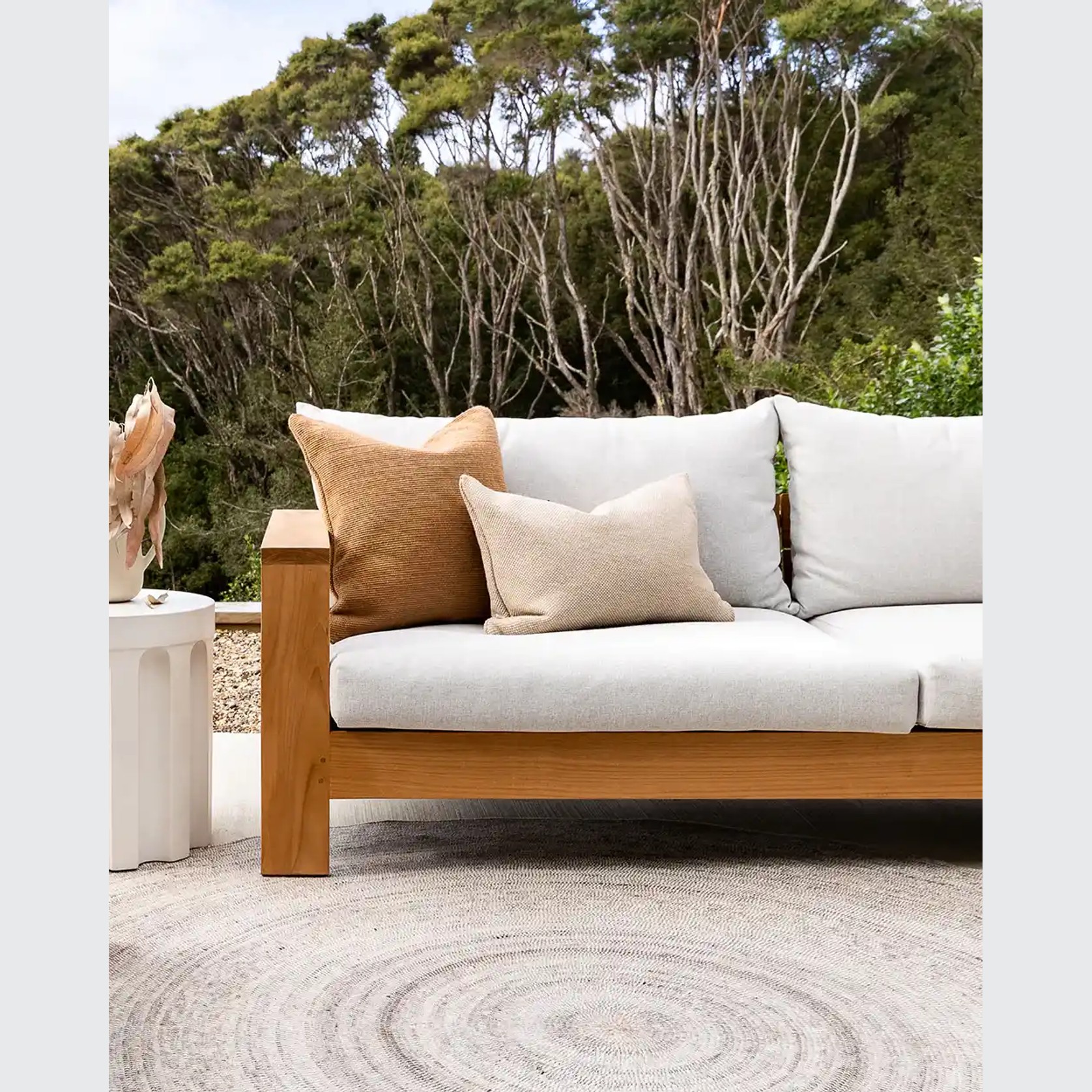 Baya Clipper In & Outdoor Cushion - Cumin | Tan Brown gallery detail image