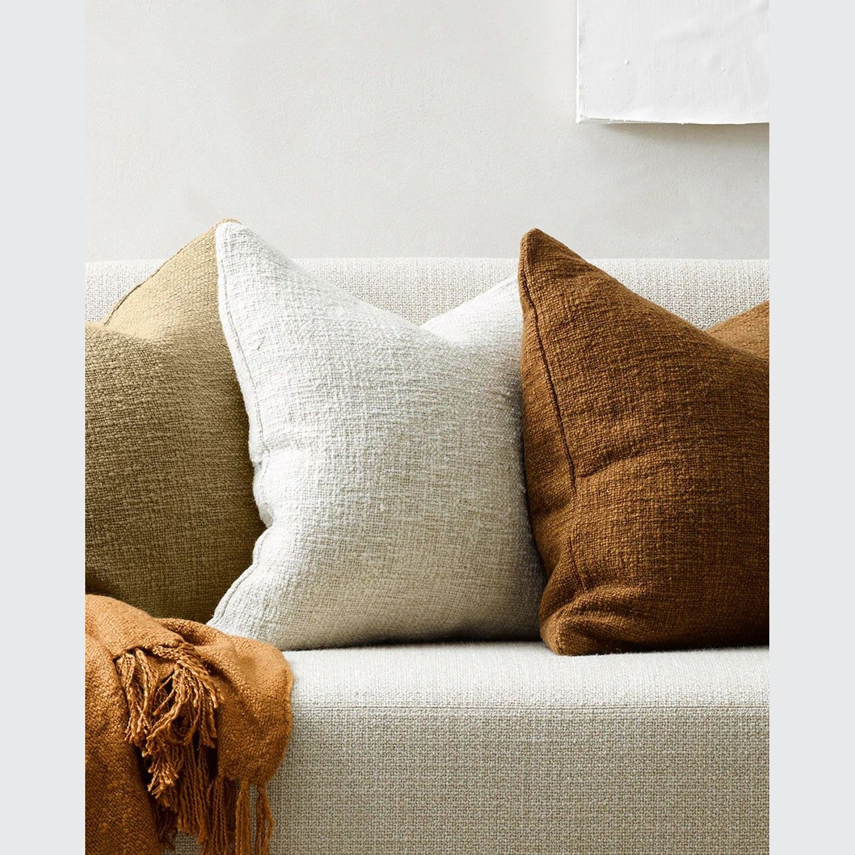 Baya Cyprian Cushion - Oatmeal | Two Sizes gallery detail image