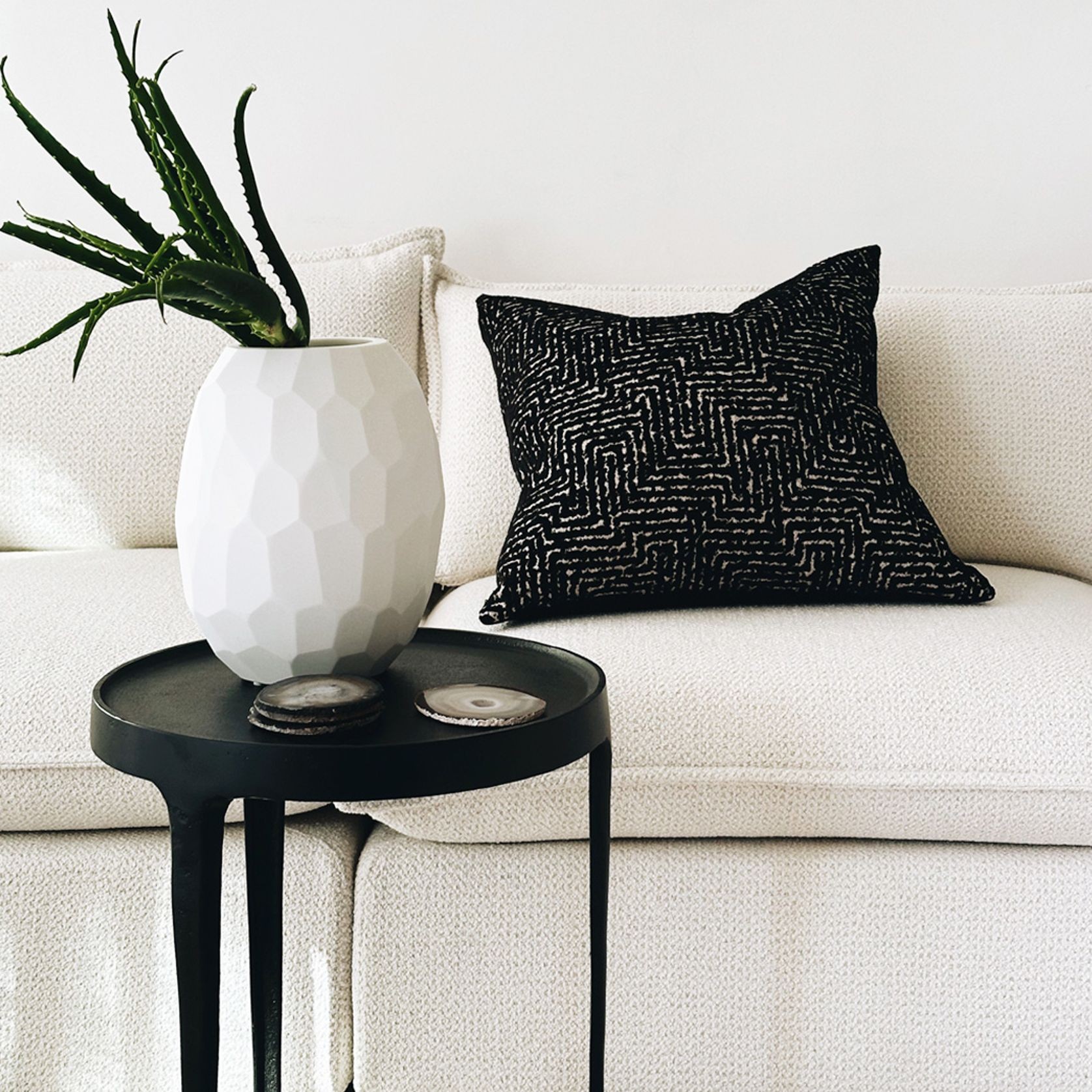 'Kendrick' Cushion/NZ Made/Feather Inner/55x55cm gallery detail image