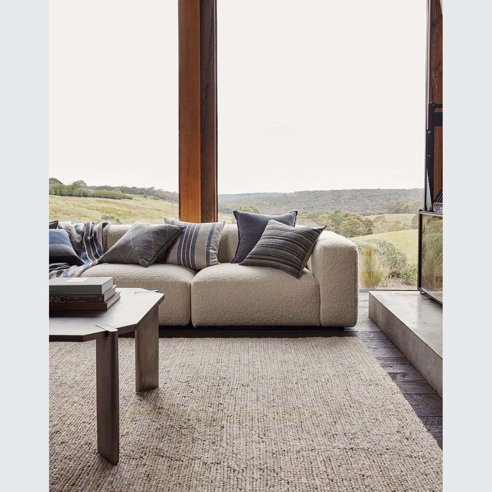 Weave Home Franco Cushion - Denim | 50 x 50cm gallery detail image