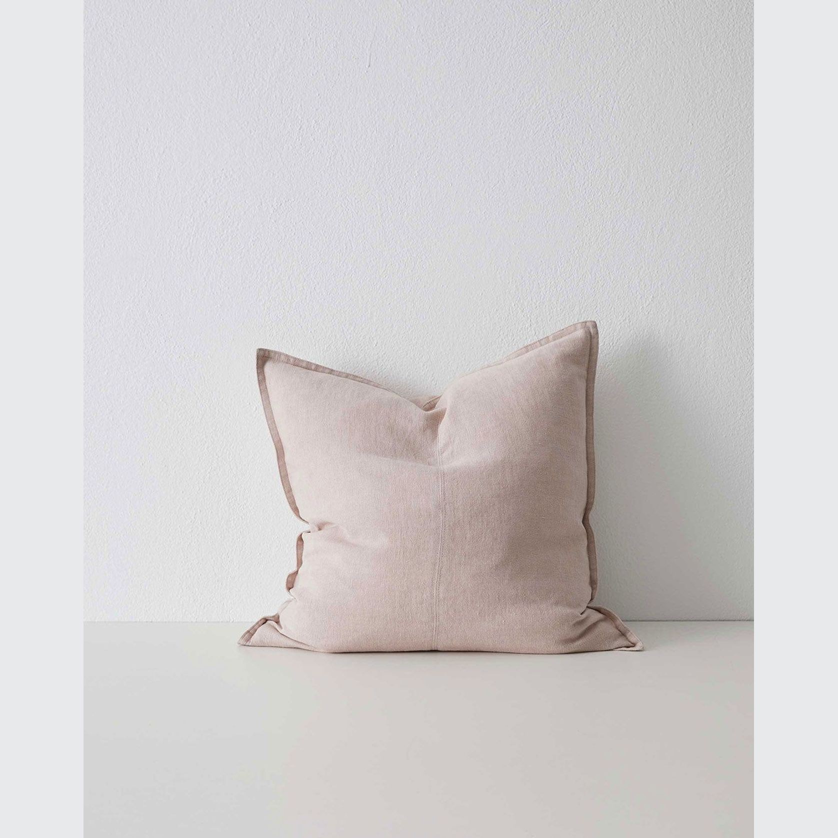 Weave Home European Linen Como Cushion - Blush | Three Sizes gallery detail image