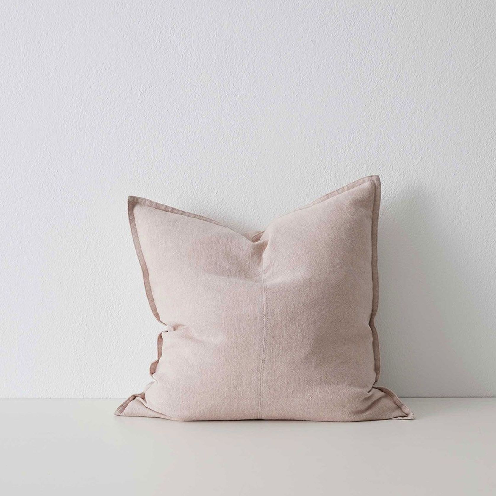 Weave Home European Linen Como Cushion - Blush | Three Sizes gallery detail image