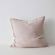 Weave Home European Linen Como Cushion - Blush | Three Sizes gallery detail image