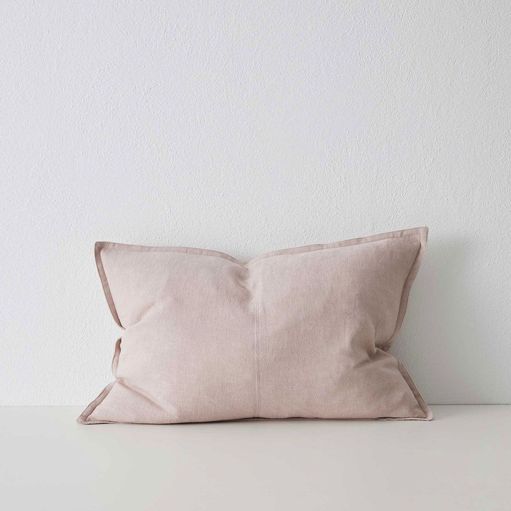 Weave Home European Linen Como Cushion - Blush | Three Sizes gallery detail image