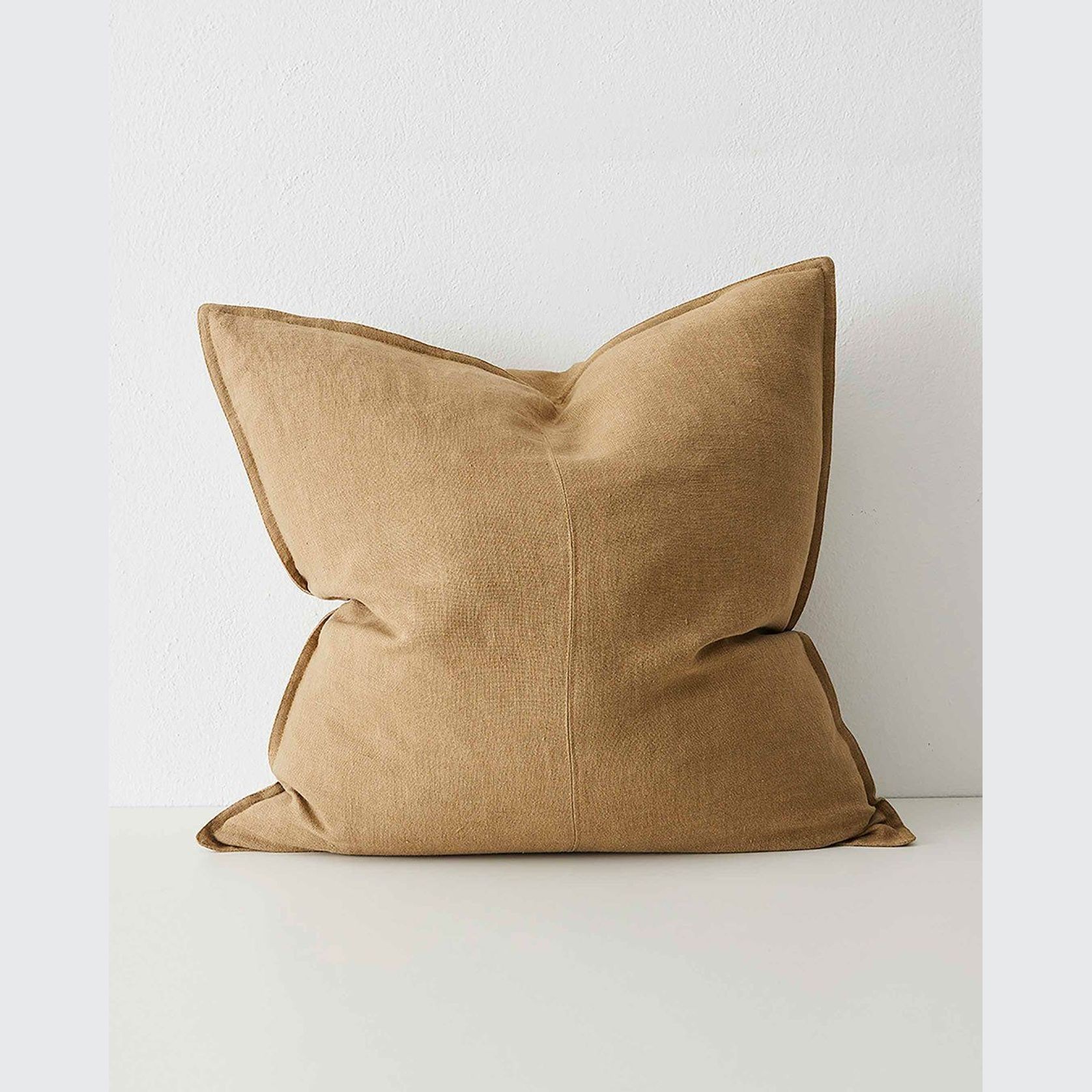Weave Home European Linen Como Cushion - Clay | Three Sizes gallery detail image
