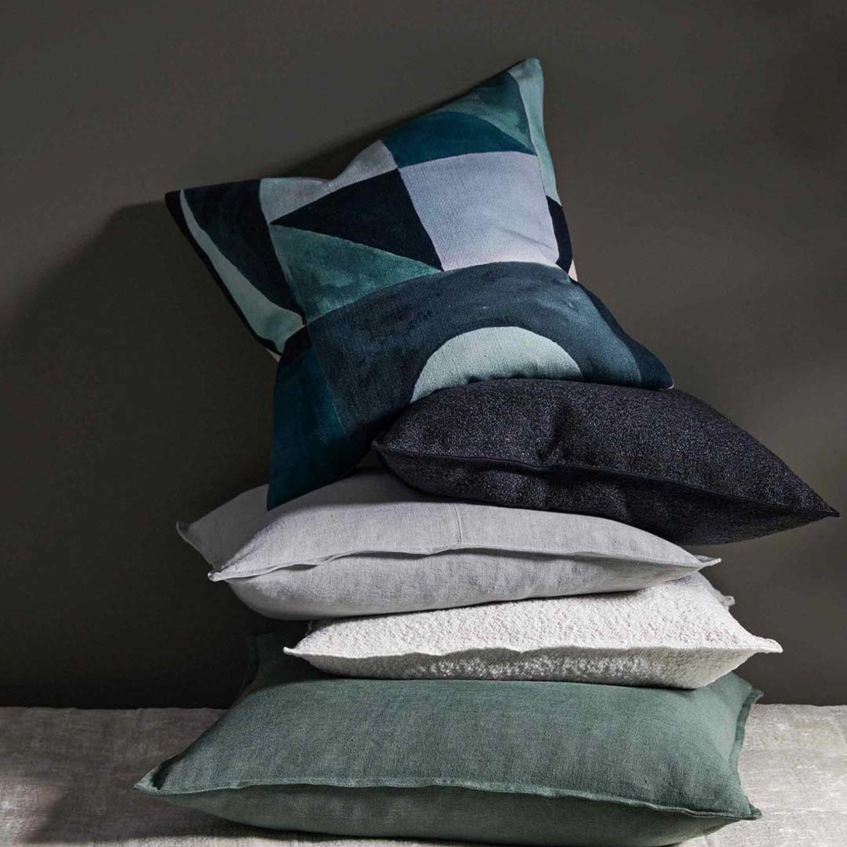 Weave Home European Linen Como Cushion Cover - Juniper gallery detail image