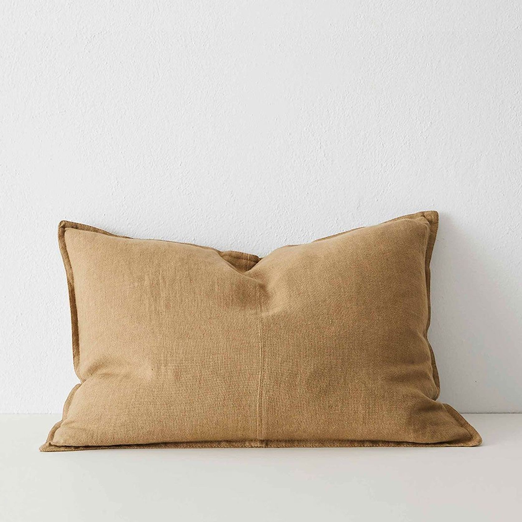 Weave Home European Linen Como Cushion - Clay | Three Sizes gallery detail image