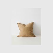 Weave Home European Linen Como Cushion - Clay | Three Sizes gallery detail image