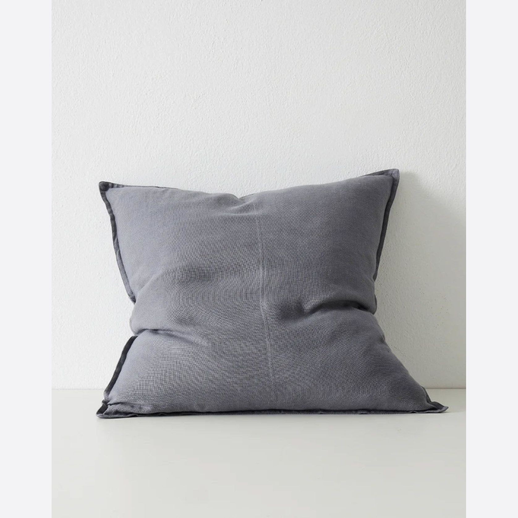 Weave Home European Linen Como Cushion - Smoke | Three Sizes gallery detail image