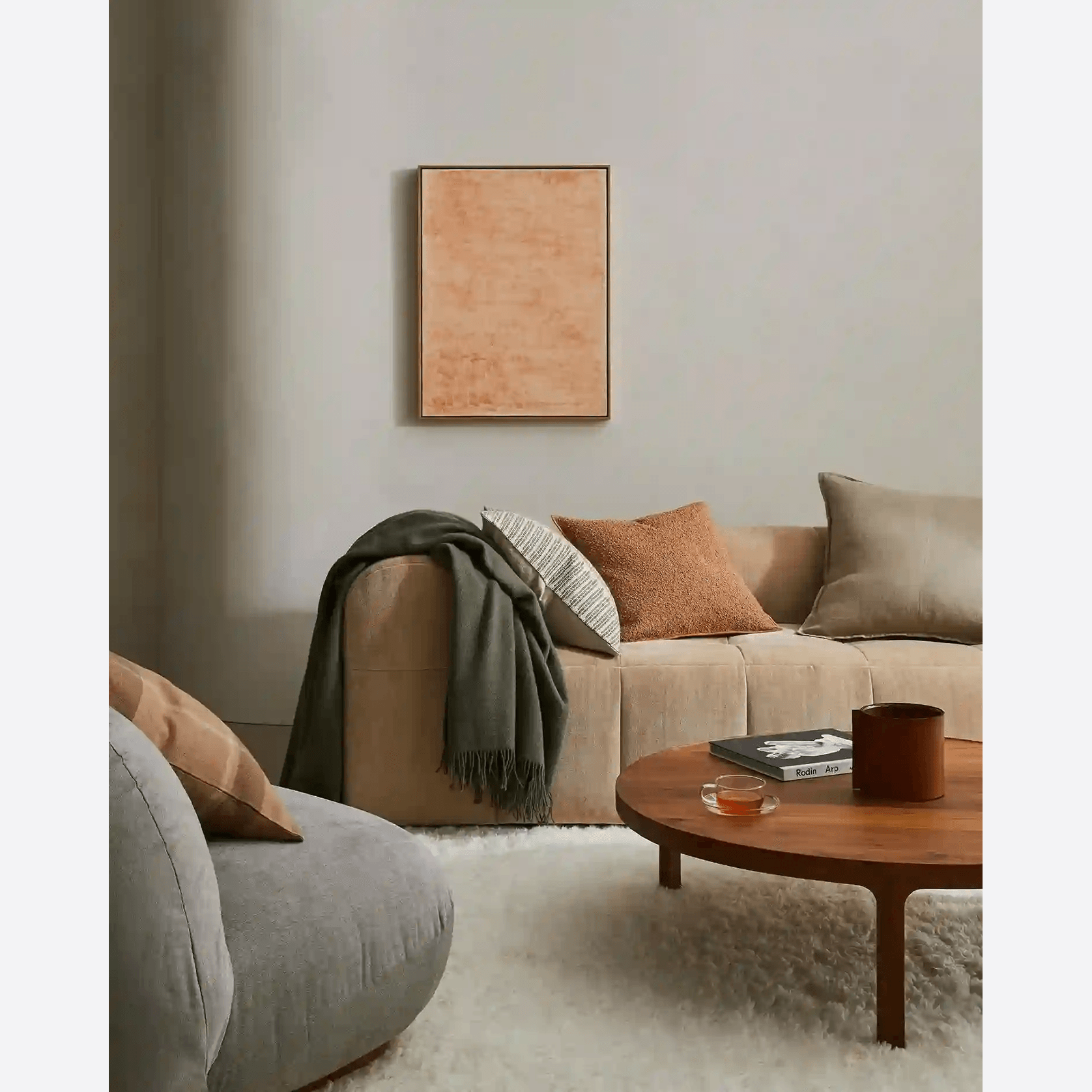 Weave Home Alberto Boucle Cushion - Copper | 50 x 50cm gallery detail image