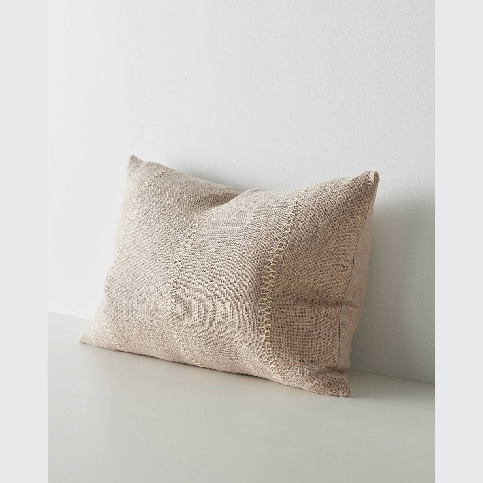 Weave Home Maddalena Cushion - Oatmeal | Two Sizes gallery detail image