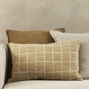 Baya Johnson Lumbar Cushion Cover - Ochre gallery detail image