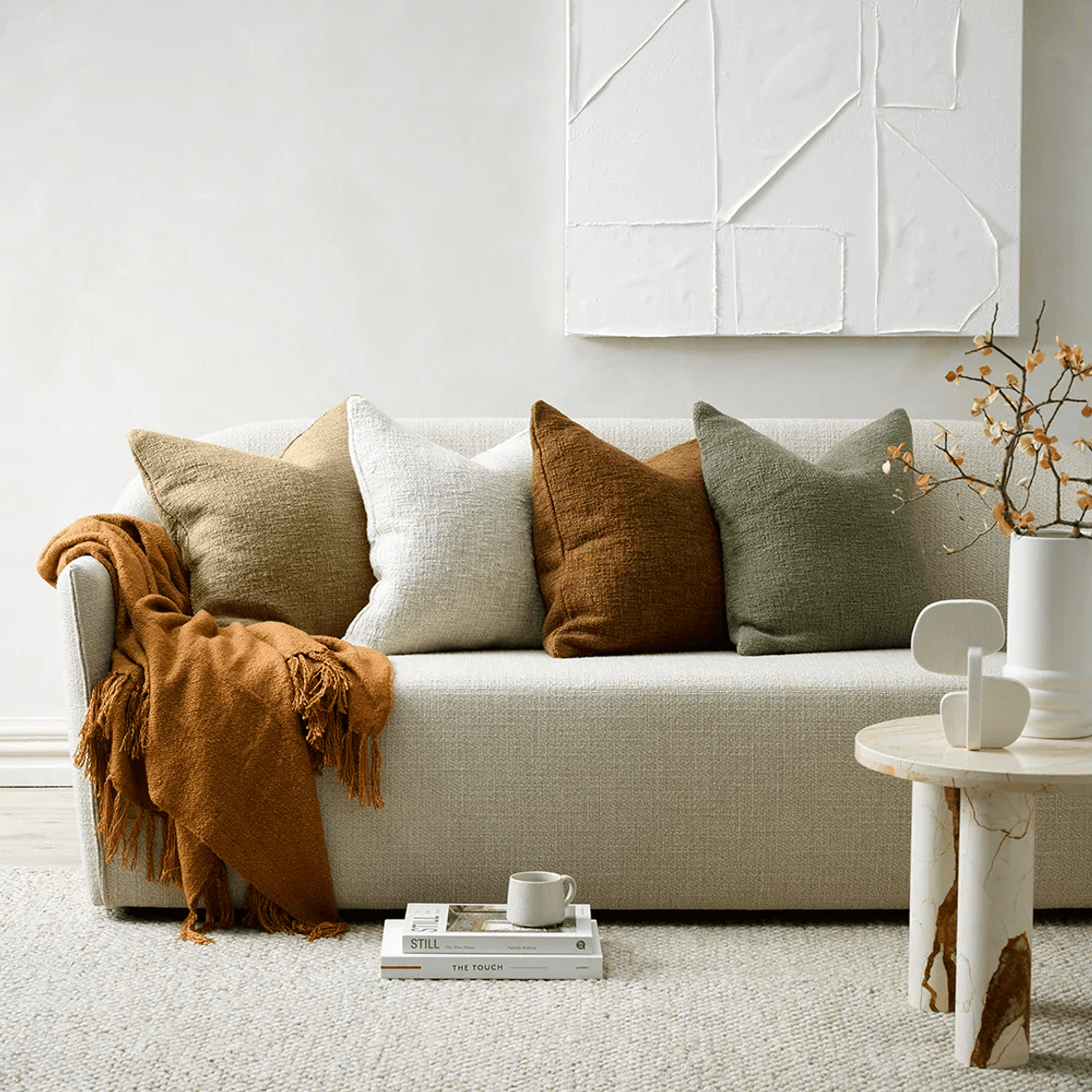 Baya Cyprian Cushion - Camel | | 50 x 50cm gallery detail image