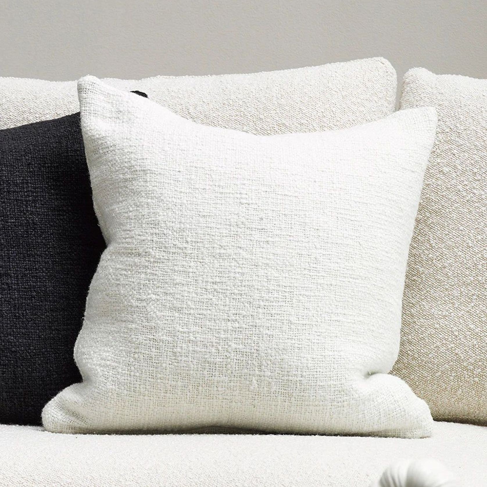 Baya Cyprian Cushion - White | 50 x 50cm gallery detail image