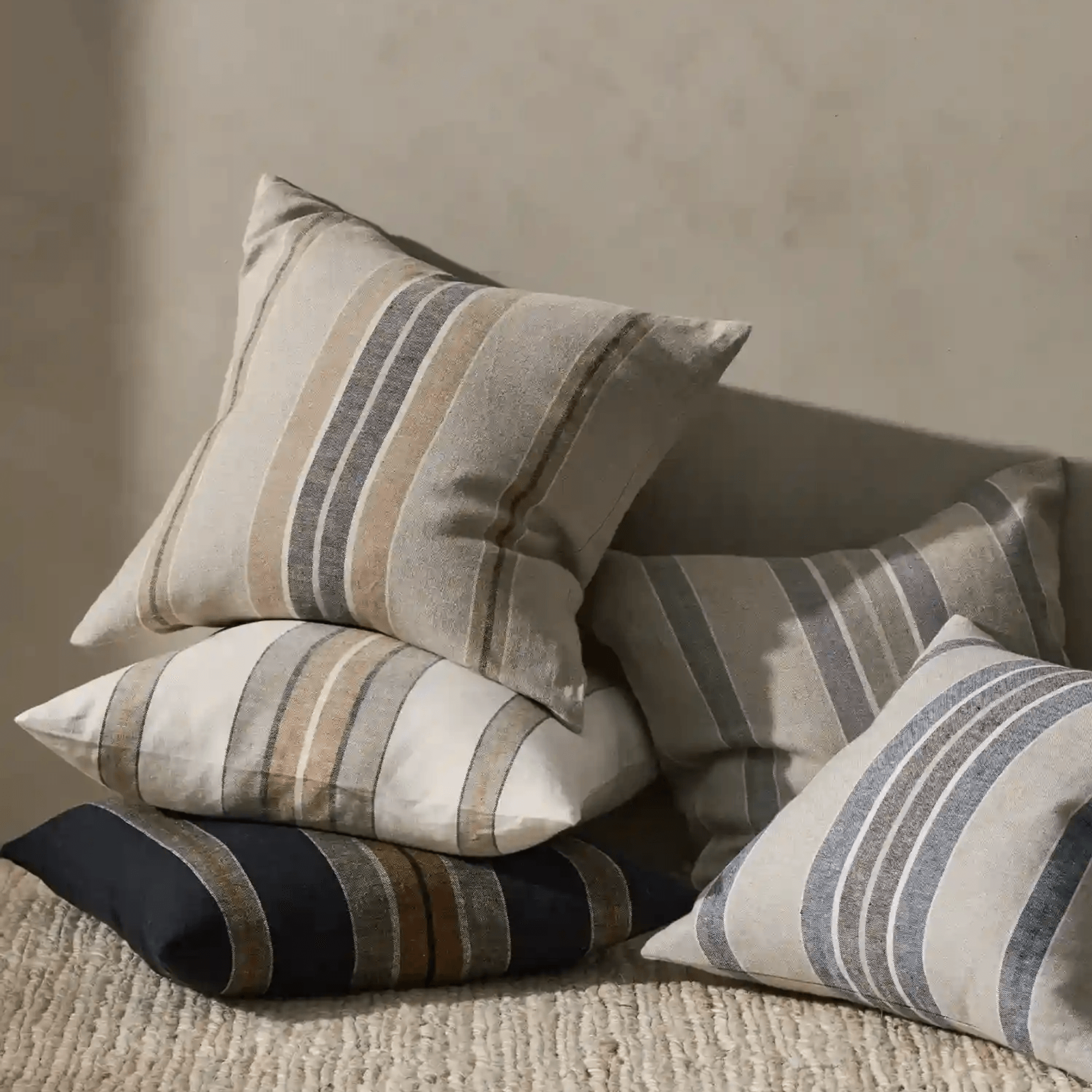 Weave Home Franco Cushion - Denim | 50 x 50cm gallery detail image