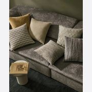 Weave Home Giovanni Cushion - Mist | Bouclé Houndstooth gallery detail image