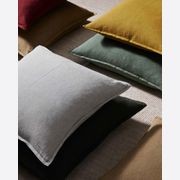 Weave Home European Linen Como Cushion - Moss | Three Sizes gallery detail image