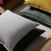 Weave Home European Linen Como Cushion - Moss | Three Sizes gallery detail image