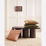 Baya Flaxmill Handwoven Linen Cushion - Winter Moss | Two Sizes gallery detail image