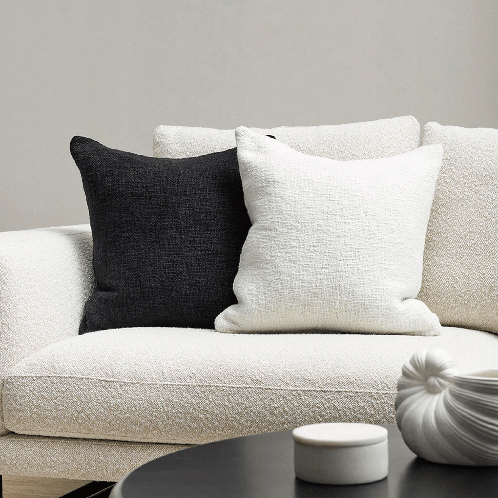 Baya Cyprian Cushion - White | 50 x 50cm gallery detail image