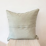 100% French Flax Linen Feather filled Cushion- Sage gallery detail image
