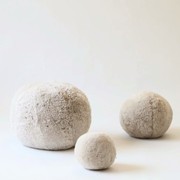 Sheepskin Ball Cushion - Large gallery detail image