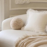 Sheepskin Ball Cushion - Small gallery detail image
