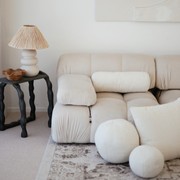 Boucle Large Round Cushion gallery detail image