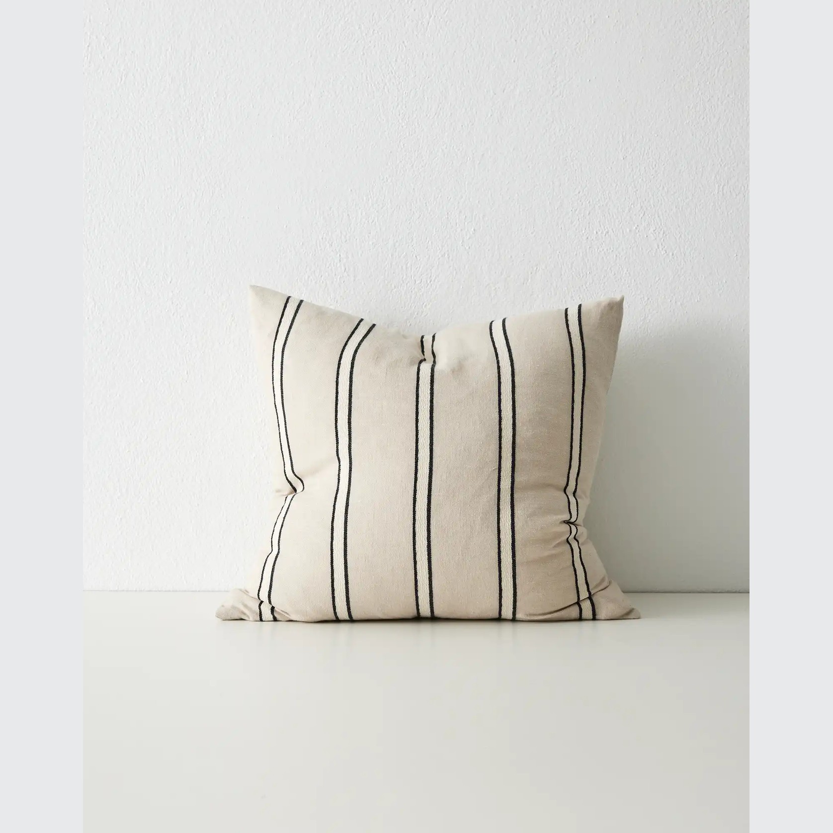 Weave Home Vinnie Striped Cushion - Natural | Square and Lumbar gallery detail image