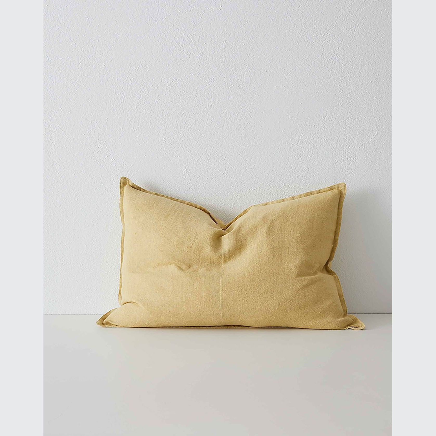 Weave Home European Linen Como Cushion - Limoncello | Three Sizes gallery detail image