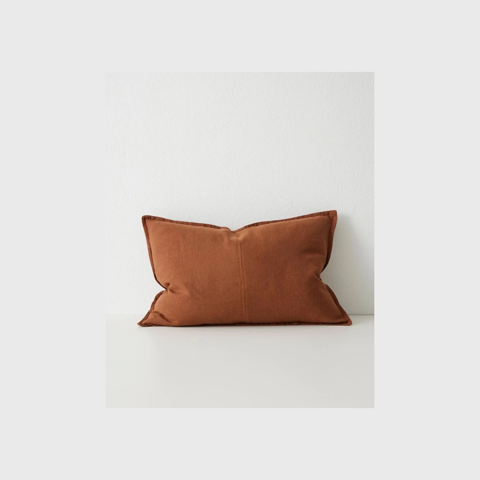 Weave Home European Linen Como Cushion - Tobacco | Three Sizes gallery detail image